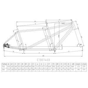 Cadre Tandem route aluminium EXS Taille 52-45cm – Image 6
