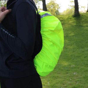 Couvre Sac à Dos SALZMANN imperméable jaune fluo réfléchissant – Image 2