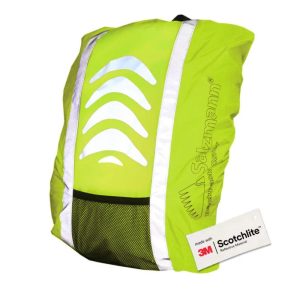 Couvre Sac à Dos SALZMANN imperméable jaune fluo réfléchissant – Image 1