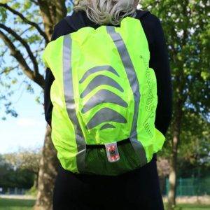 Couvre Sac à Dos SALZMANN imperméable jaune fluo réfléchissant – Image 3