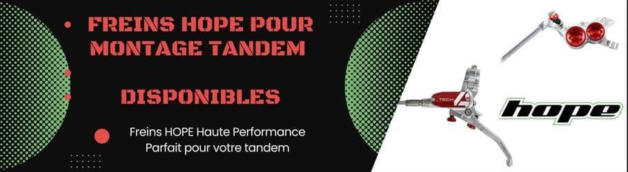 Freins HOPE pour montage tandem disponibles Freins HOPE pour montage tandem disponibles