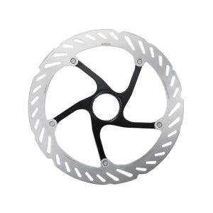 Disque de frein SHIMANO RT-CL700 Center Lock Ice Technologies noir 203mm avec bague de verrouillage (cannelure externe)