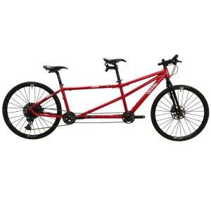 Tandem cyclotouriste EXS alu fourche acier 1x12V Sram GX Eagle Freinage Disc Hope Tech4 Evo TR4 roues DT Swiss HG1800 700x32C couleur au choix 45-40cm